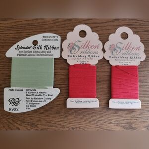 1 Silk+2 Rayon Embroidery Ribbon